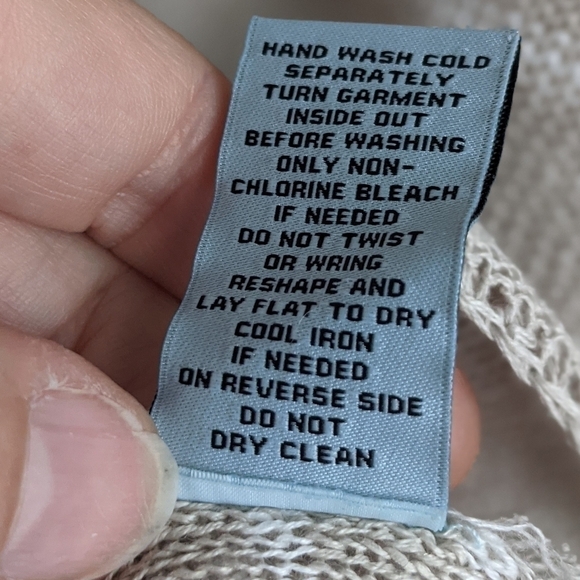 Euc Joan Vass 100% Linen Striped Lightweight Sweater XL - Picture 10 of 12